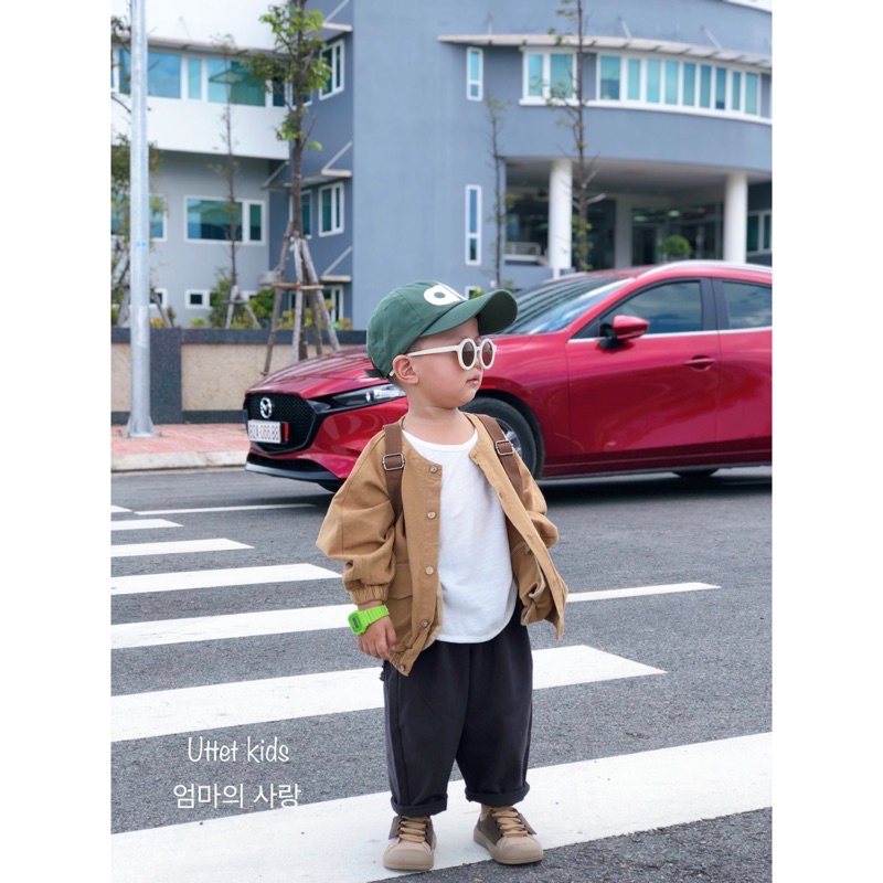 [Ảnh thật] ÁO KHOÁC BOMBER KAKI HÀN QUỐC 920 DÀNH CHO BÉ GÁI VÀ BÉ TRAI TỪ 1 TUỔI ĐẾN HƠN 5 TUỔI SIZE 80 ĐẾN 120