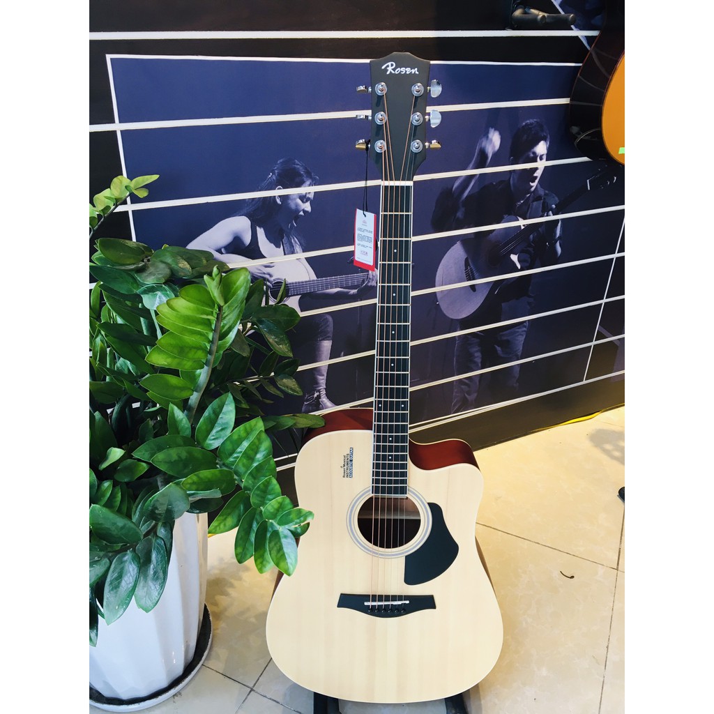 Đàn Guitar Acoustic Rosen G11 màu Vàng chính hãng