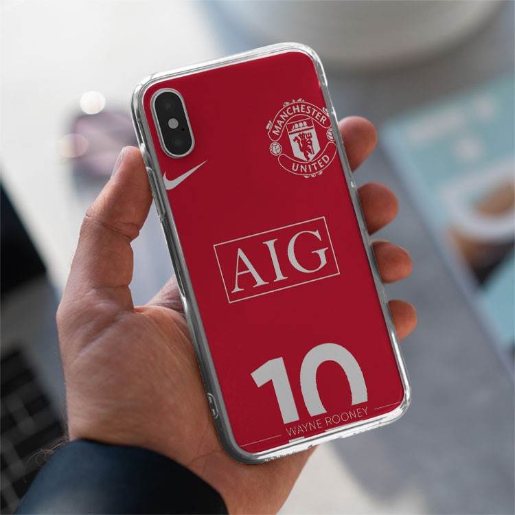 Ốp lưng số áo 10 của Wayne Rooney CLB Manchester United cho Iphone 5 6 7 8 Plus 11 12 Pro Max X Xr FOO20210210