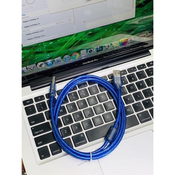 Cáp usb 2 đầu, đực-đực 1,5m  có chống nhiễu, Dây USB 2 Đầu Đực - Dây Xanh