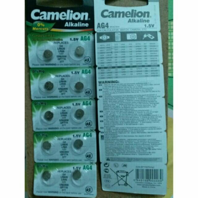 Pin đồng hồ đeo tay AG4 Camelion