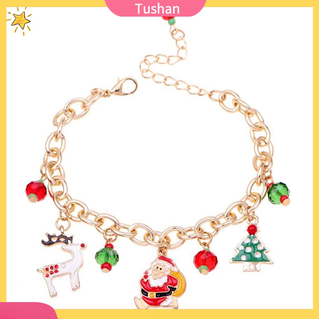 Lắc Tay Nữ Mặt Hình Cây Thông Noel