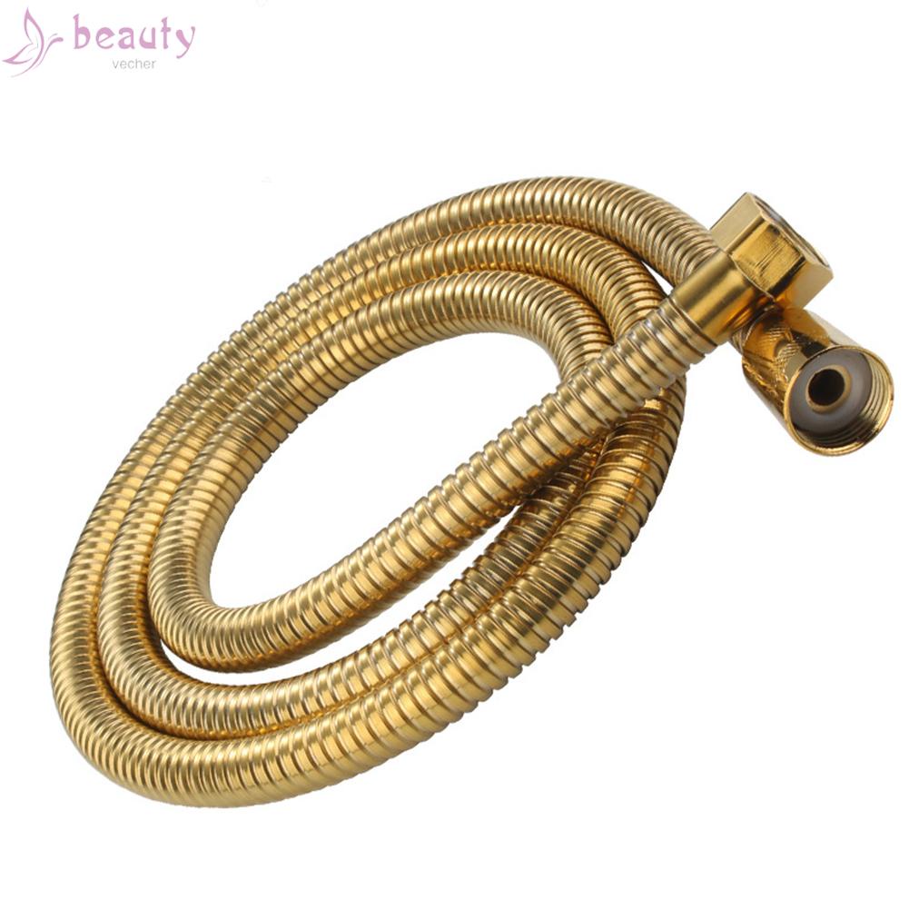 Ống Nối Vòi Hoa Sen Bằng Thép Không Gỉ Mạ Vàng Cỡ 1/2\" BSP