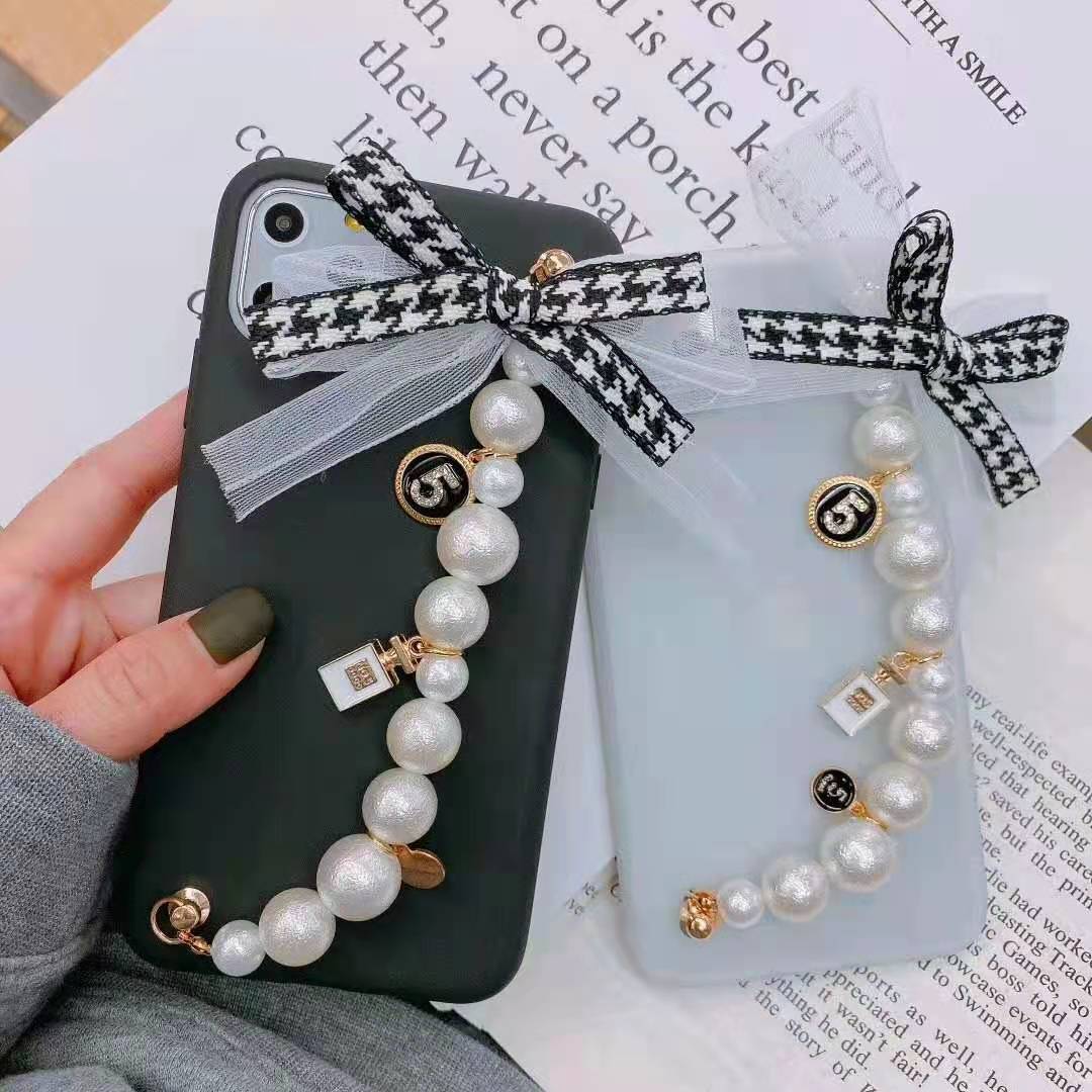 IPHONE Ốp Lưng Chống Sốc Đính Ngọc Trai Sang Trọng Cho Iphone12 Pro Max Iphone11 Pro Max Xr Xsmax 7plus 8plus 6plus Se 2020