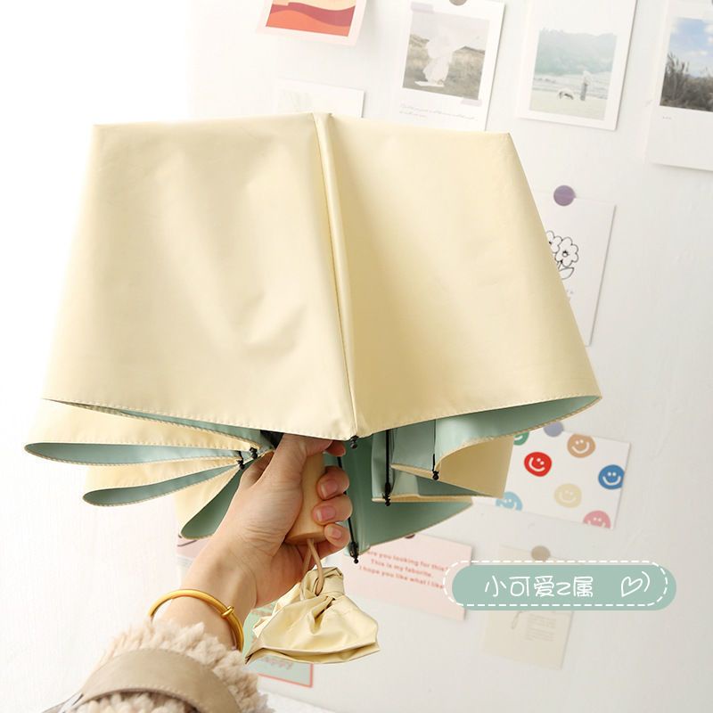Dù Gấp Chống Tia Cực Tím Chống Mưa Nắng Nhiều Màu Sắc