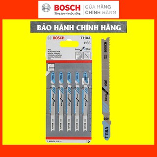 [CHÍNH HÃNG] Lưỡi Cưa Lọng Bosch T 118 A - Sắt (bộ 5 lưỡi) (2608631013), Giá Rẻ, Bền Bỉ