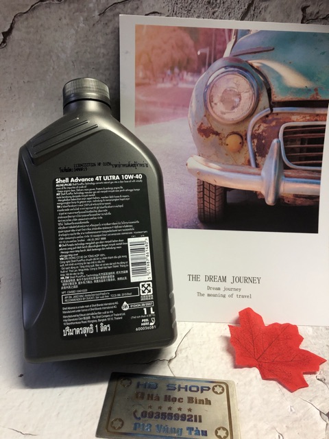 Nhớt Shell Ultra 10w40 tem 2 lớp hàng châu  Âu