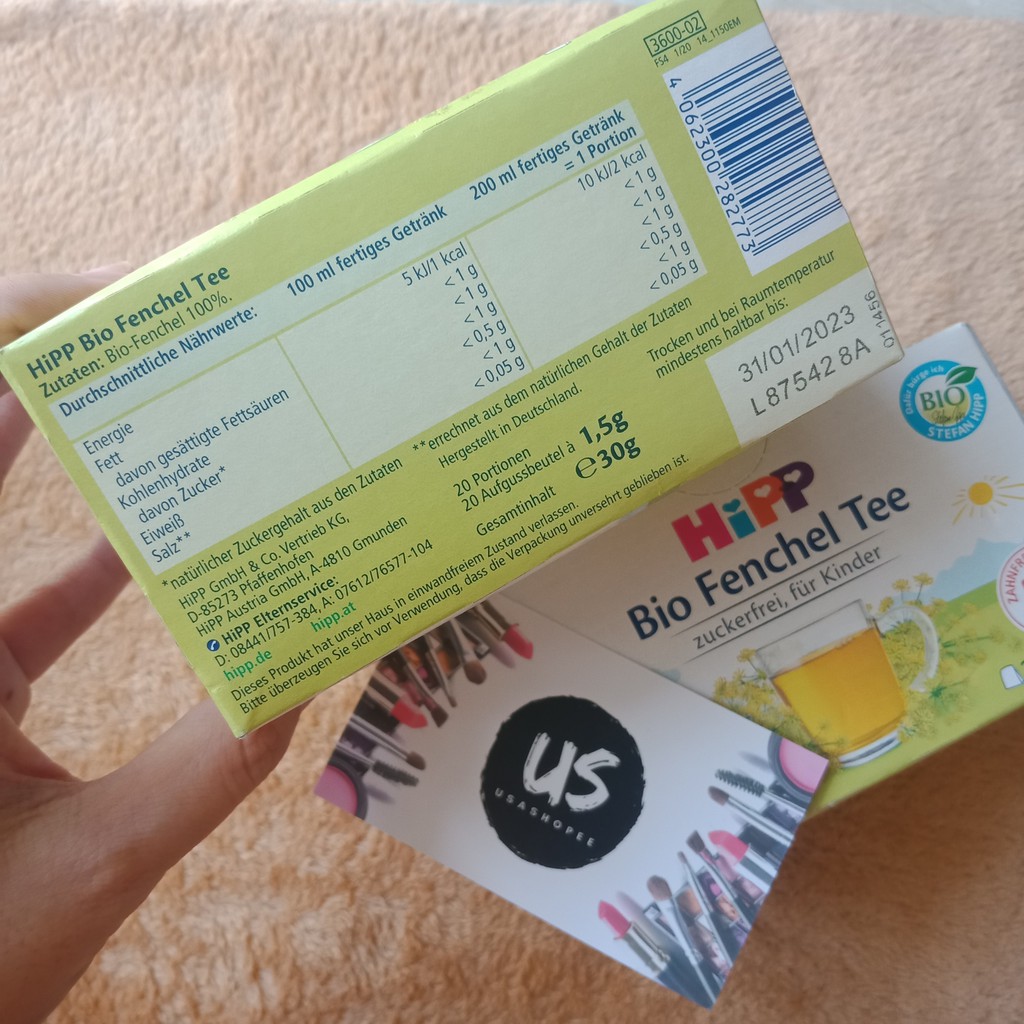 Trà Hipp nhiều vị cho bé tách gói dùng thử