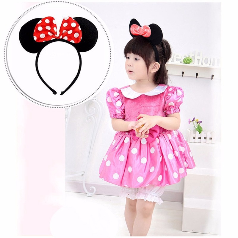 Băng Đô Cài Tóc Hình Tai Chuột Mickey / Minnie