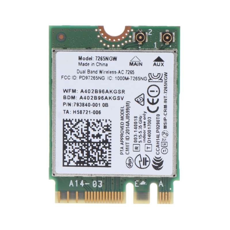 Thẻ Mạng WiFi Không Dây Mini PCI-E 802 11N 876Mbps