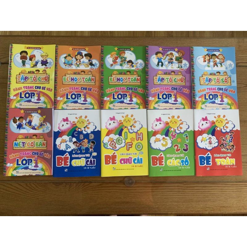 BỘ 10 CUỐN CHO BÉ TẬP VIẾT( tặng 2 bút chì+1 tẩy +1 gọt bút)