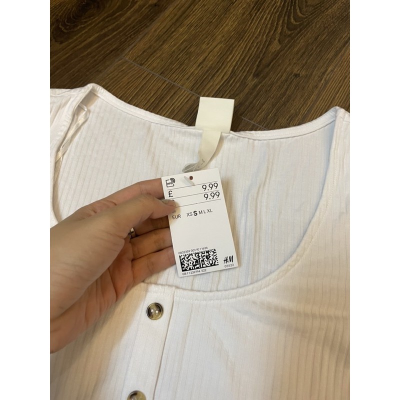 Áo trăng H&M size S màu trắng