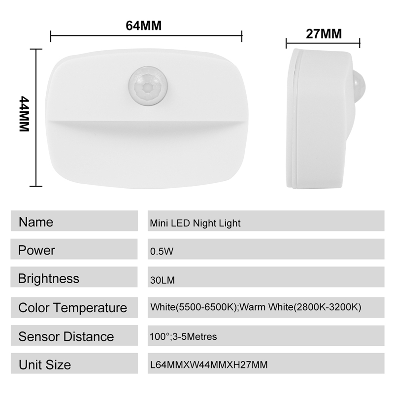 Đèn ngủ cảm biến chuyển động LED không dây chất lượng cao tiện lợi