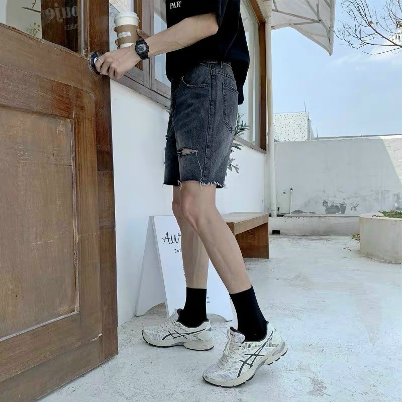 quần short jeans co giãn