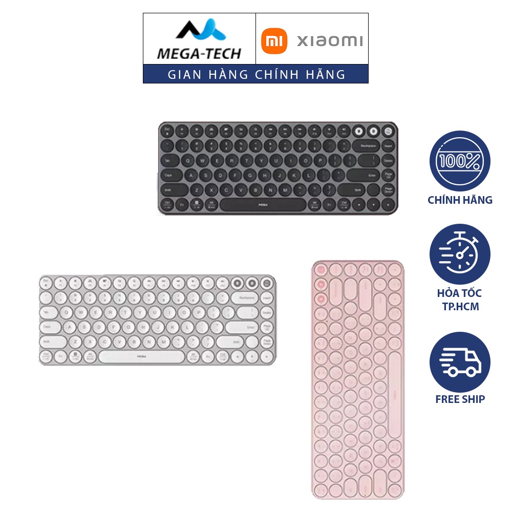 [HCM - Hoả tốc] Bàn phím chế độ kép không dây Bluetooth Xiaomi MIIW 85 phím - Tương thích đa hệ thống - tốc độ 2.4GHz