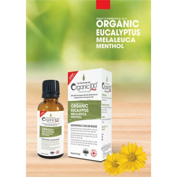 Organic 100 dầu tràm khuynh diệp