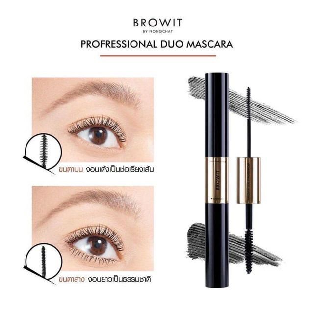 Mascara 2 Đầu Browit By NongChat Professional Duo Mascara