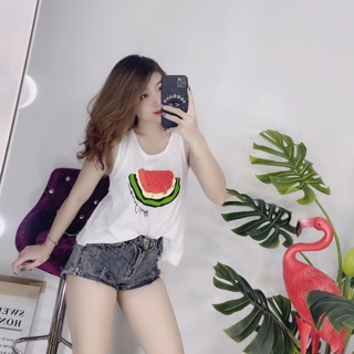 Áo 3 lỗ in hình hình chụp thật kèm video