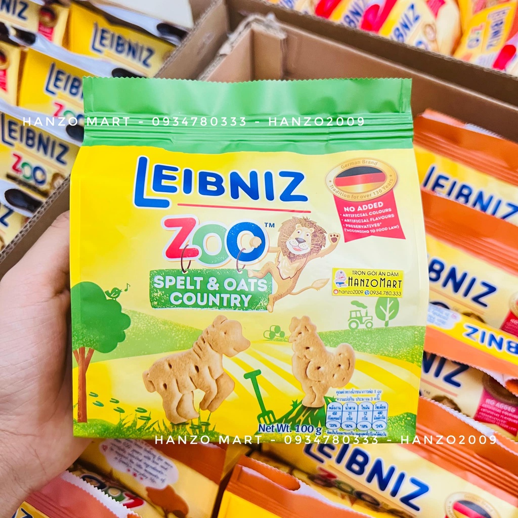 Bánh ăn dặm cho bé quy bơ sữa Leibniz Zoo Đức