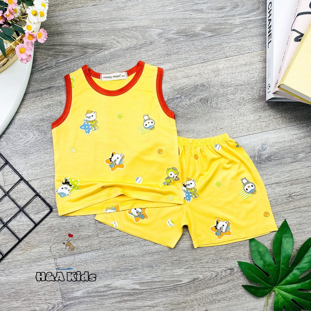 [Bé 20-33kg] Bộ Ba lỗ thun lạnh SIZE ĐẠI cho bé trai bé gái - HÀNG CHUẨN LOẠI 1