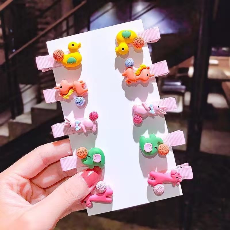 PVN41341 Set 10 Kẹp Tóc Hình Trái Cây Dễ Thương Cho Bé Gái Giá Rẻ