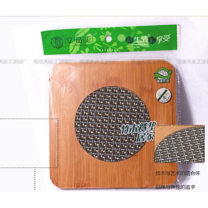 Lót Nồi Gỗ Chống Nóng Hình Vương