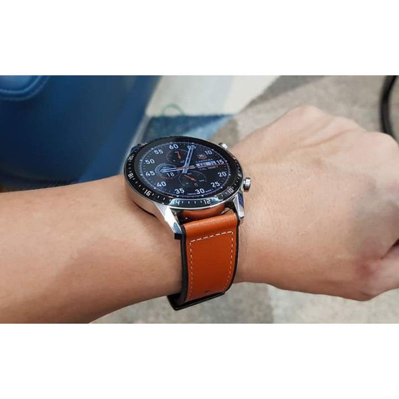 Dây Da Hybrid 20MM- 22MM Cho Smartwatch - Chốt Thông Minh