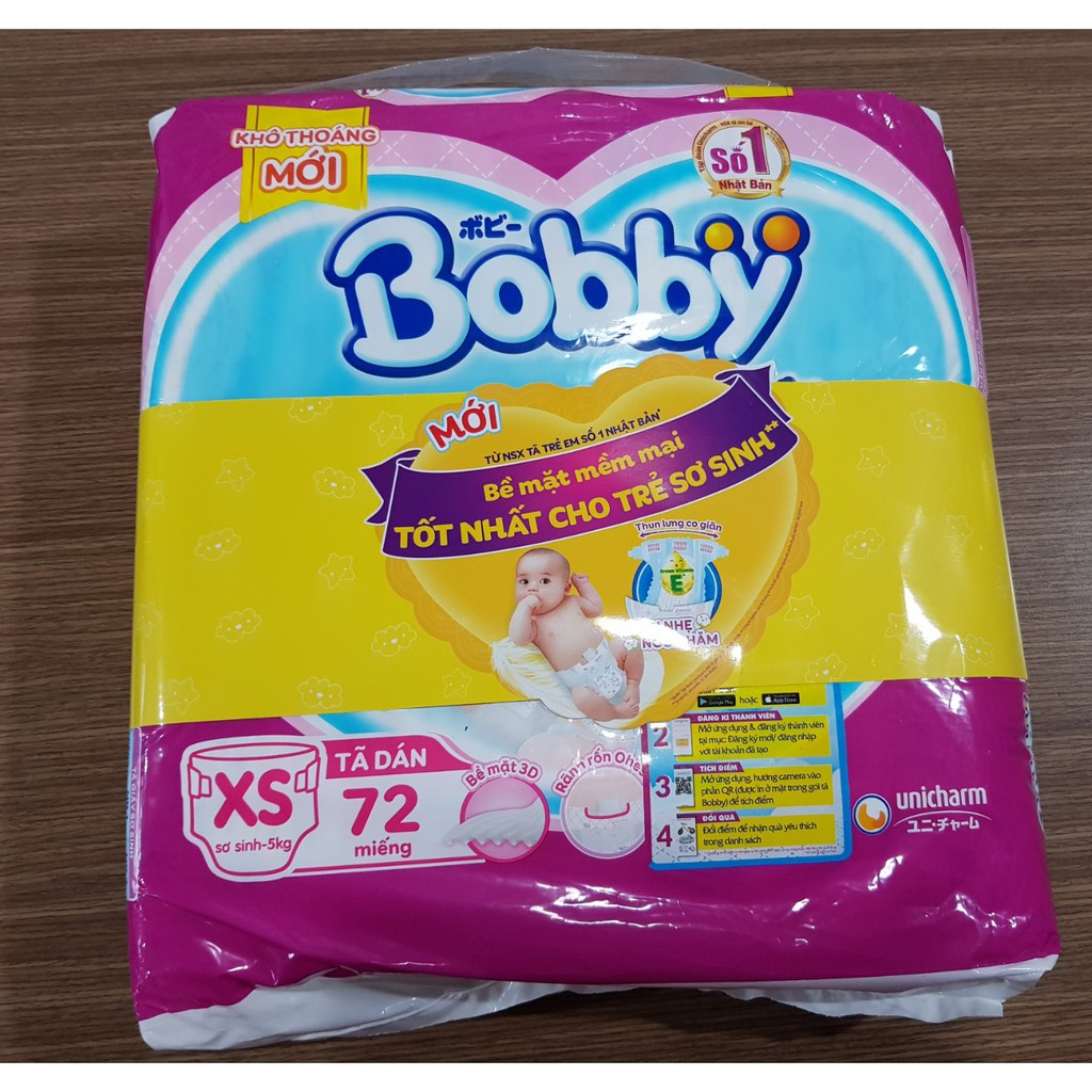 TÃ DÁN SƠ SINH BOBBY XS38/ XS70