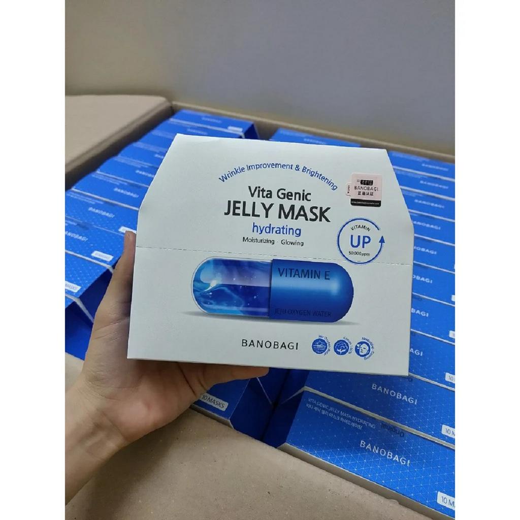 Hộp 10 Mặt Nạ Giấy Giúp Cấp Ẩm Chuyên Sâu Banobagi Vita Genic Jelly Mask Hydrating 30ml x 10 Miếng