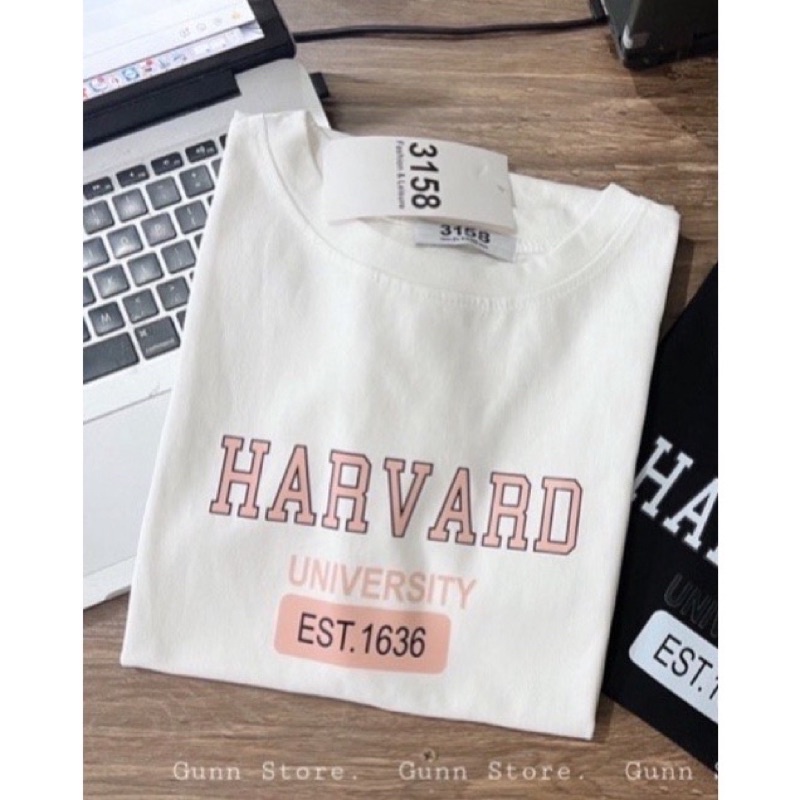 Áo Thun Tay Lỡ Cotton Khô 3158 Form Rộng Nam Nữ HARVARD