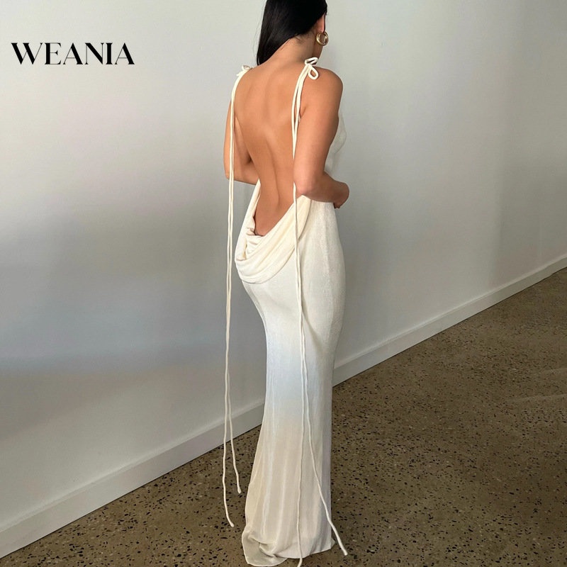 Đầm DàI Hở Lưng Thanh LịCh Cho Nữ