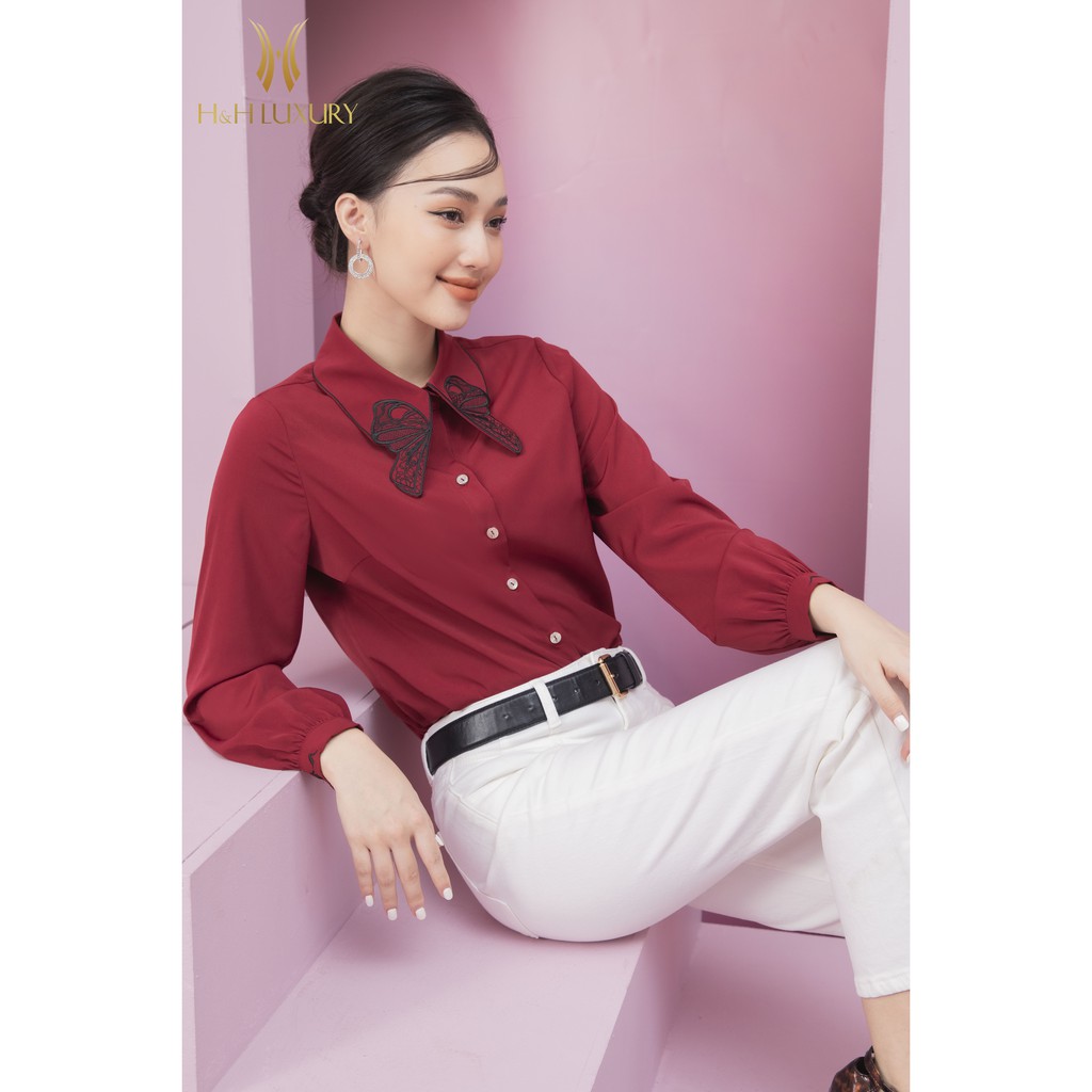 Quần bò nữ đẹp H&H Luxury - Jean trắng Dáng Ống loe nhẹ thanh lịch Hàng thiết kế | BigBuy360 - bigbuy360.vn