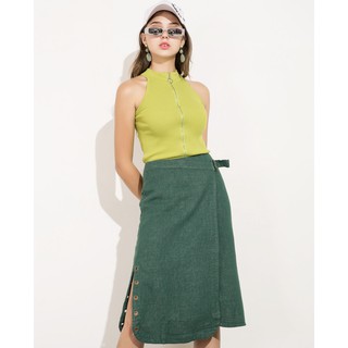 Váy midi lửng vạt chéo J-P Fashion 17003636