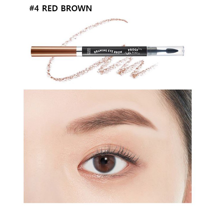 (hàng Mới Về) Bút Chì Kẻ Lông Mày Etude House 0.2g / Drawing Eye Brow Proof Gel Pencil