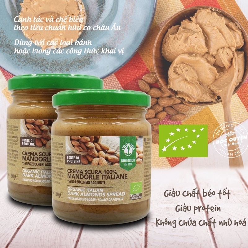 BƠ ĐẬU PHỘNG HỮU CƠ PROBIOS 200g