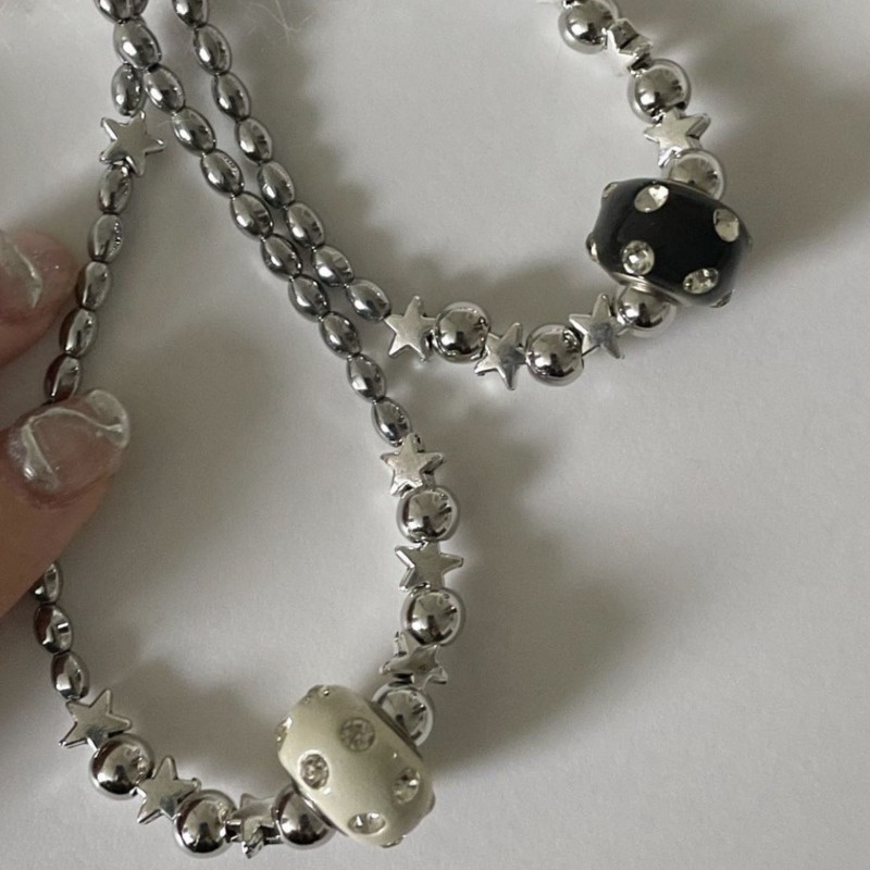 Vòng Cổ choker Thép Mặt Ngôi Sao Nhỏ Thời Trang Trung Tính