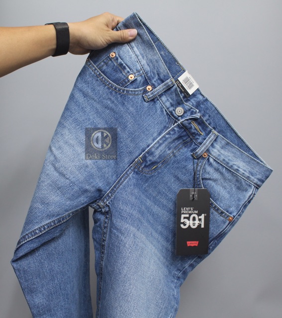 Quần Jean Ống Suông Nam Xanh XNS-01, Quần Jean Nam Vải Không Co Giãn, DOKI | BigBuy360 - bigbuy360.vn