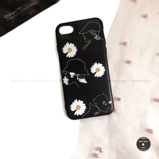 Ốp iphone imd dẻo cúc cô gái đen