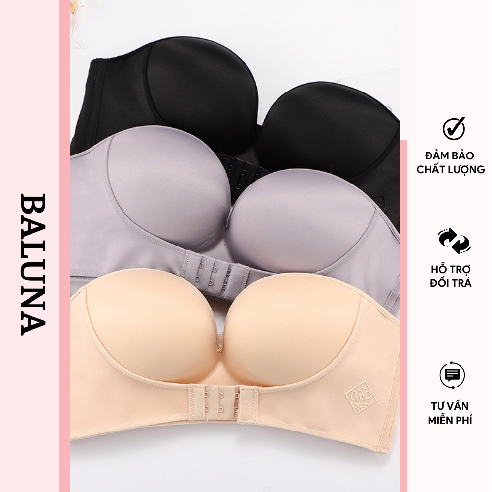 Áo lót cúp ngực không dây nâng ngực sexy chống tụt cài trước BALUNA AL04