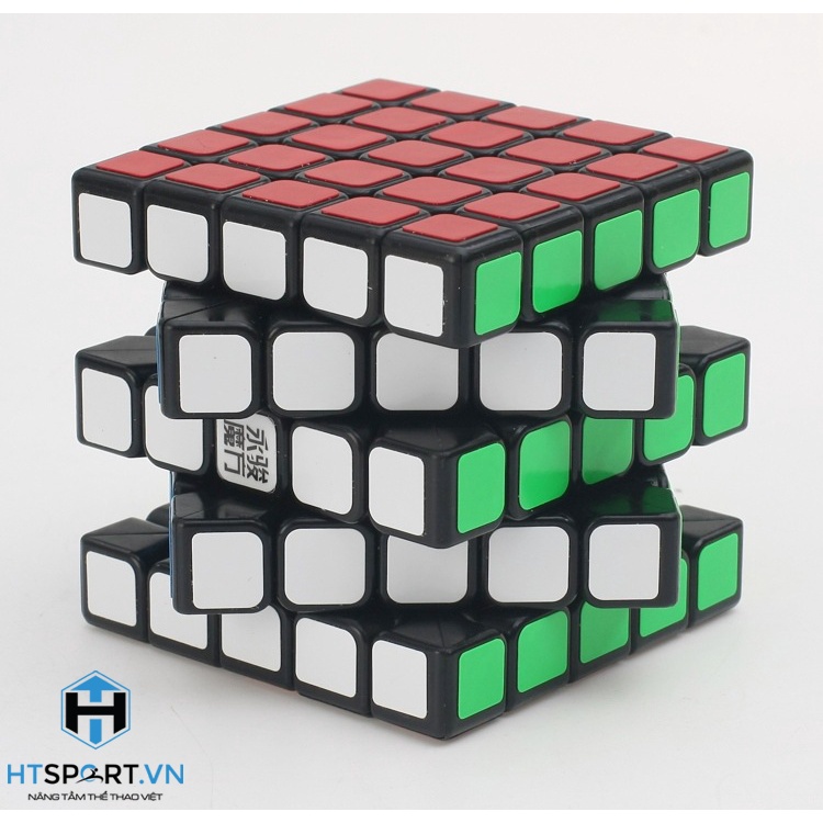 RuBik 5x5, Rubik 5 Tầng QiYi Cube Viền Đen, Đồ Chơi Phát Triễn Trí Tuệ Cao Cấp Xoay Trơn Mượt