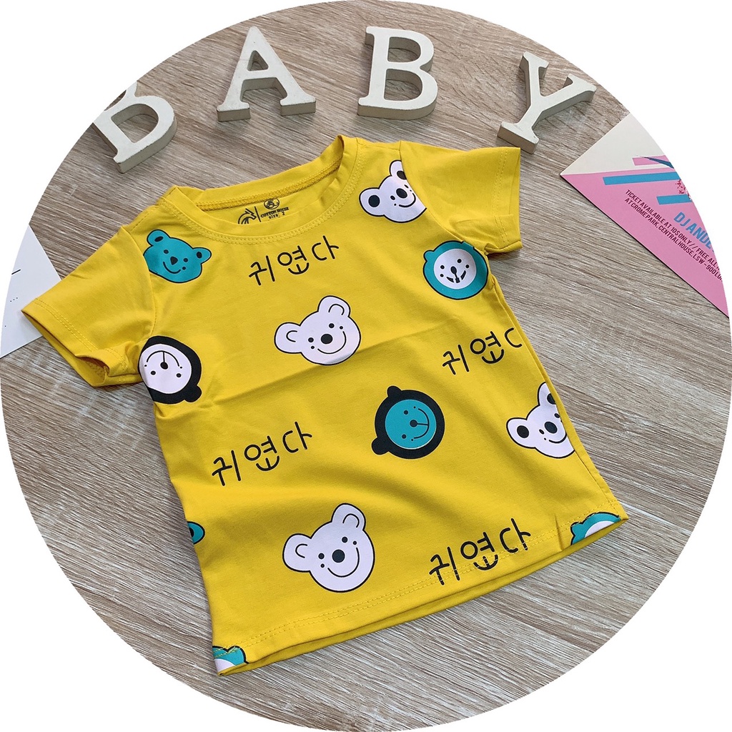 Áo bé trai họa tiết 100% cotton loại 1 siêu xinh cho bé 10-26kg