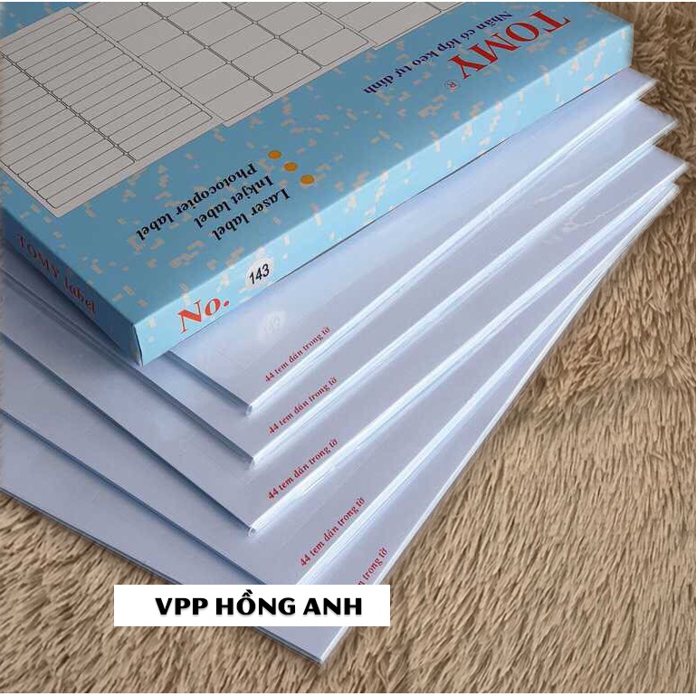 Giấy Decal Tomy A4 in mã vạch  No 140 đến No 149