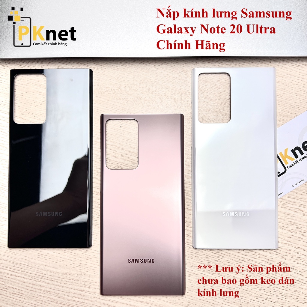 Nắp lưng Note 20 Ultra Chính Hãng Samsung. Đủ 3 màu sắc Vàng đồng, đen, trắng.