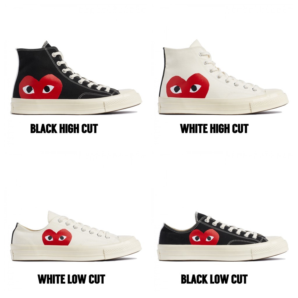 Giày Thể Thao CONVERSE Des Garcons CDG PLAY 1970s Chất Lượng Cao