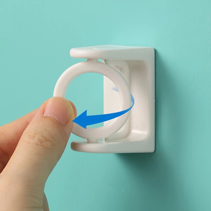 Set 2 Giá Đỡ 360 Độ Tự Dính Không Cần Đục Lỗ Dùng Treo Thanh Treo Khăn Tắm