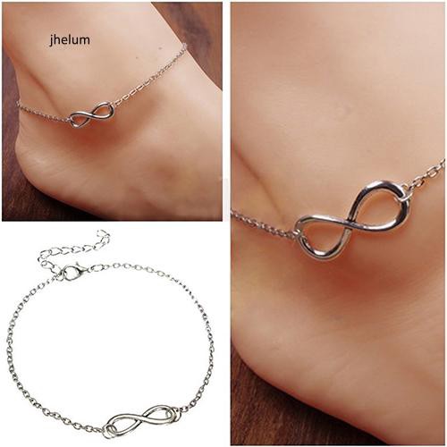 Vòng đeo chân hình số 8 phong cách cổ điển thanh lịch dành cho nữ | BigBuy360 - bigbuy360.vn