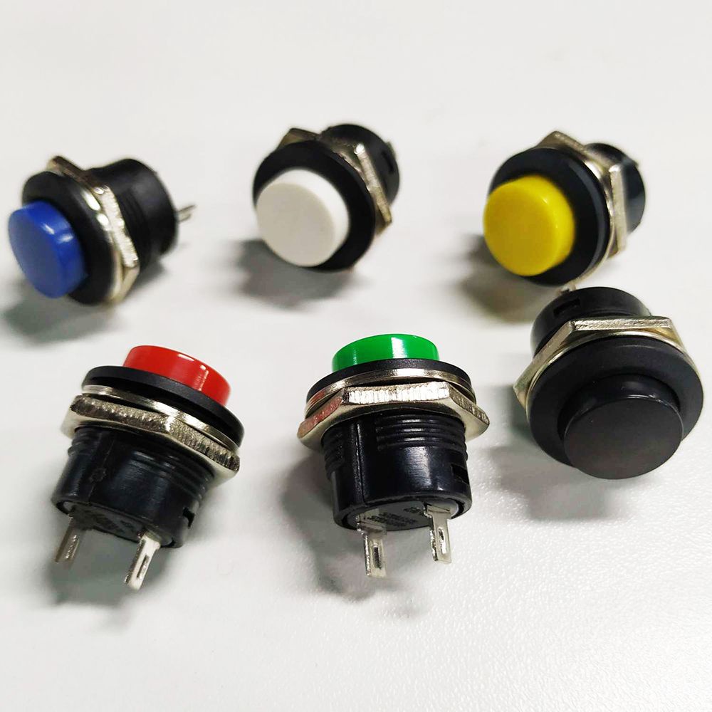 Bộ 2/5 Công Tắc Khởi Động Xe Hơi 16mm ON/OF Nhiều Màu Sắc Tiện Dụng