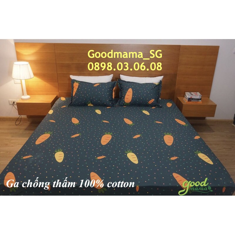 Ga chống thấm Goodmama 100%cotton( không vỏ gối)