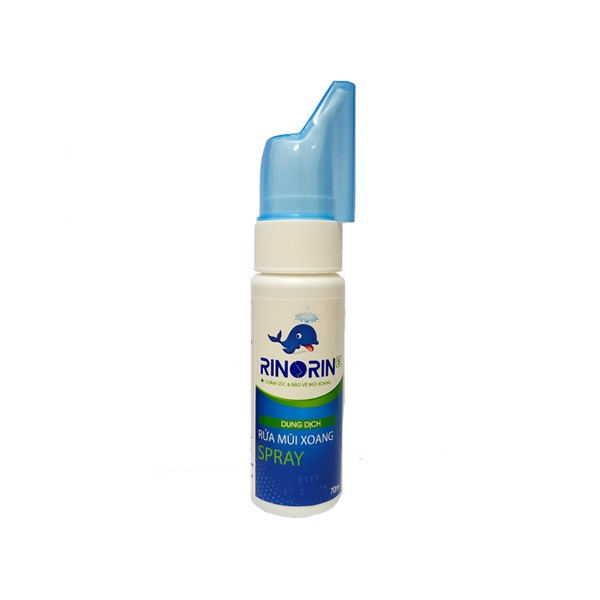 Xịt rửa mũi xoang Rinorin Spray 70ml giảm nghẹt mũi, sổ mũi bảo vệ niêm mạc mũi - Minh Tiến Phát