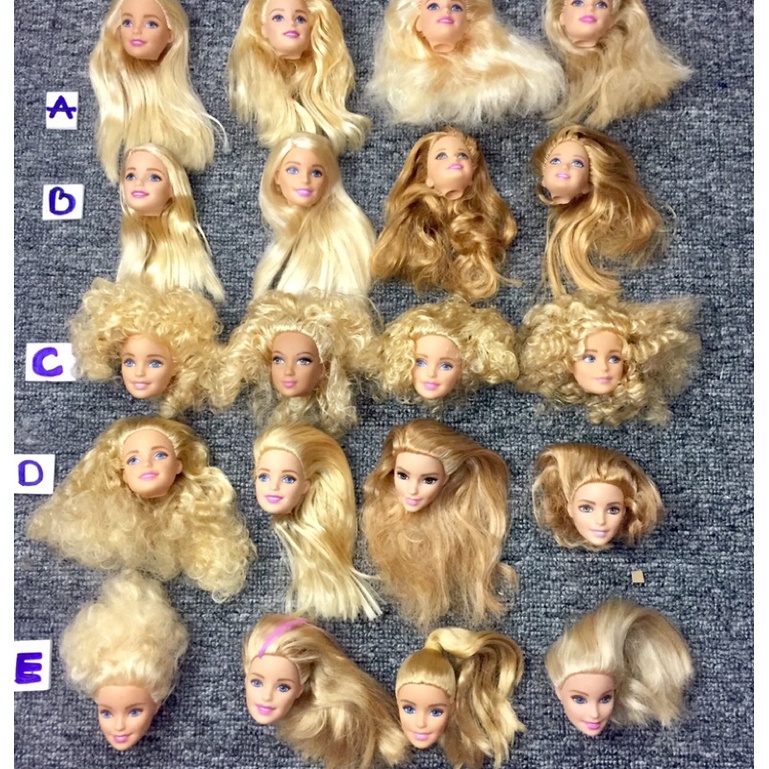 B7B-HEAD BÚP BÊ BARBIE MATTEL